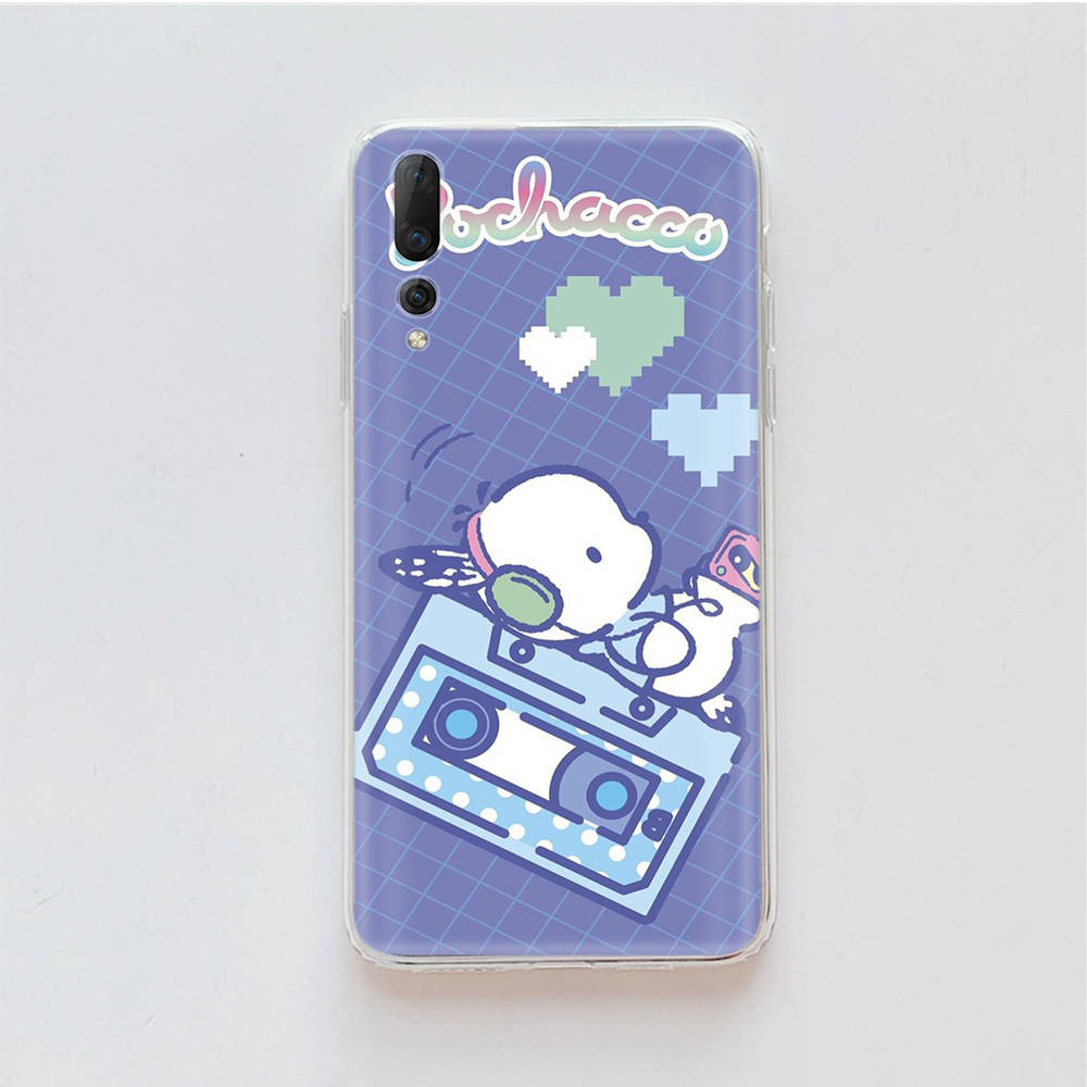 Transparent Case for Samsung A04 A14 A23 M33 M53 Realme 10 9 C35 C55 VIVO X80 Infinix Hot 30 Note 11 Tecno Spark 8P Pro L-29 Cute Pochacco