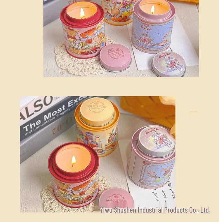 Mori Style Scented Soy Candles Gift Box - Long-Lasting Fragrance for Girls' Birthdays and High-End Bedroom Decor