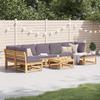 VidaXL Garden Lounge Set with Cushions 8 Pcs, Patio Sofas, Patio Furniture Set, Outdoor Furniture, Wood 3214328