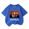 Phantom Ninja Limited Edition Printed T-Shirt for Big Boys and Girls - Children's Summer Cotton Short-Sleeved Shirt