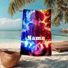Custom Name Ultra-Soft Beach Towel with My Hero Academia Theme,Ideal for Pool - Camping, Diving - Perfect Travel Essential, Vibrant Beach Towel.