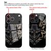 Mask design tempered glass mobile phone case suitable for iPhone 17Promax anti-fall 16 15 14 13 12 11 Pro/ Max /Plus shockproof