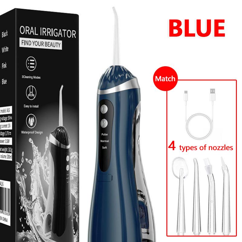 2026 New Electric Water Flosser Oral Irrigator Rechargeable Teeth Cleaner 3 Modes Portable Dental Cleaning for Home Travel Use