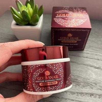 Gold Snail Moisture Whitening Cream 50ml Original, Moisturising, Kbeauty, Korean Cosmetics, Sample