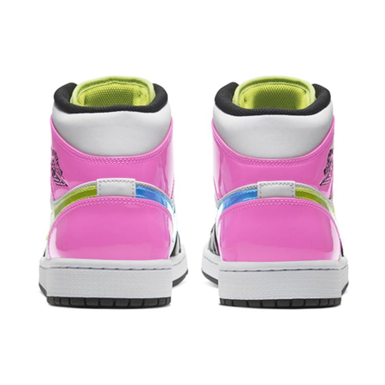 New JORDAN 1 Mid White Black Cyber Pink CZ9834-100