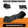 Motorcycle Leather Side Saddle Heat Shield Deflector Universal Fits for Harley Touring Sportster Dyna Softail Yamaha Honda Suzuki (Black)