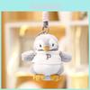 Porte-clés Peluche Pingouin en Peluche Courte Douce pour Sac Fille et Cadeau