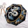 Dragon  pattern, automatic folding umbrella, portable and foldable design, 8 ribs, a Christmas or birthday gift.