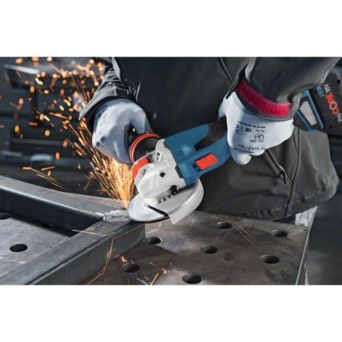 Bosch Professional GWX 18V-15 C Angle Grinder + 2 ProCORE 5.5Ah Batteries + GAL 1880 CV Charger + L-Boxx - 06019H6402