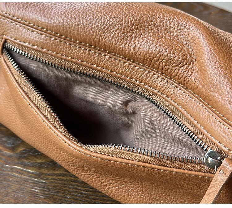 Frühling/Sommer Echtes Leder Retro Kleine Umhängetasche - Leicht, Vielseitig, Weiche Leder Schultertasche für Damen