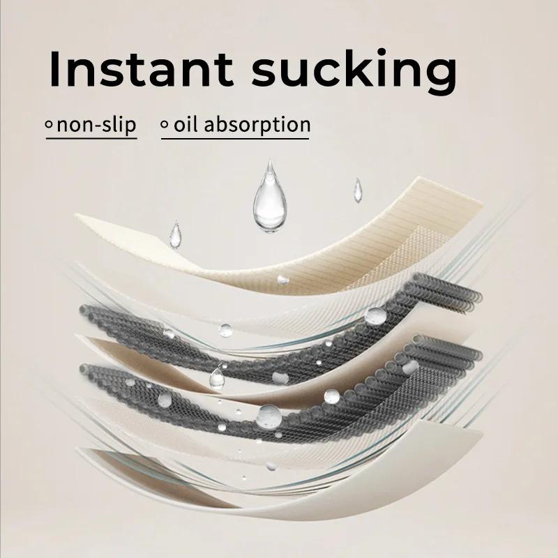 Kitchen Non-slip Mat Long Rugs Water-absorbent Oil-absorbent Dirt-resistant Foot Mats Indoor Balcony Door Mats Home Decoration