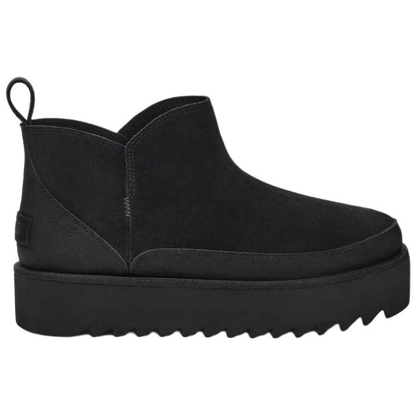 UGG Alina Ultra Mini Platform Round Toe Fashion Comfortable Short Boots Women Boots Black 1166753-BLK