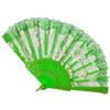 Handheld Ladies Lace Hand Fan Plastic Handle Dance Fan Ornaments Folding Fan  Summer