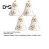 4 Pcs Christmas Snowflake Bell Pendant Sequin Decor White Foam Christmas Decoration Hanging Ornament Festive Home Office Decor Party Centerpieces