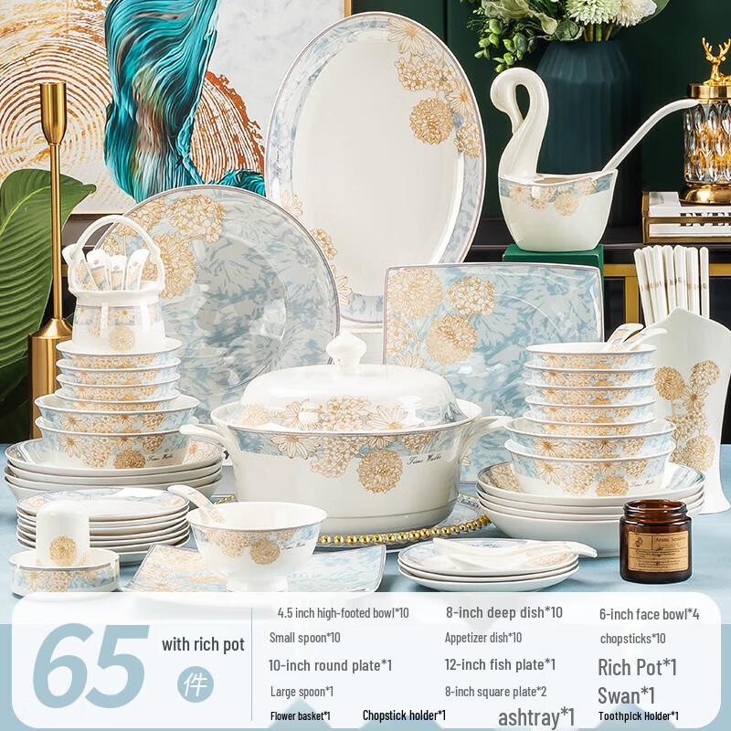 Jingdezhen Ceramic Dinnerware Set