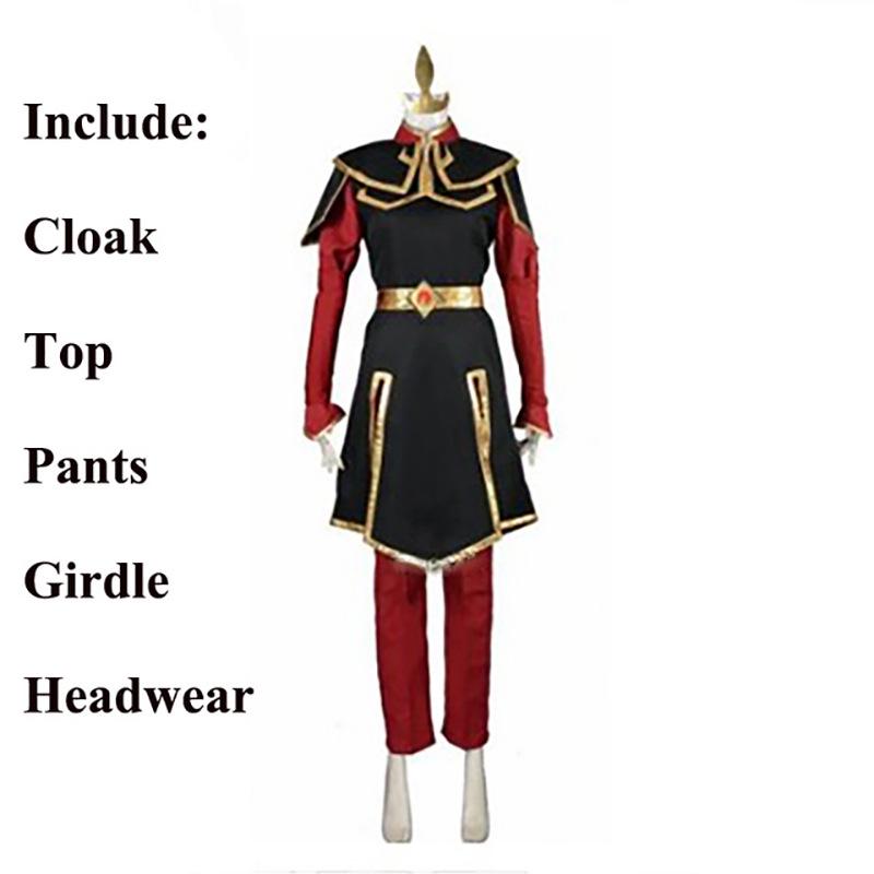 Halloween Women's Avatar Azula Cosplay Costume: Ancient Anime Role-Playing Outfit