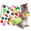 Pet Set Toy Indoor Tunnel Cave Cat Stick Fake Mouse Ball Interactive Supplie