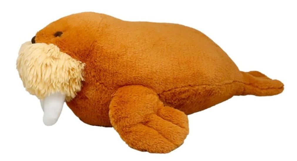 Naitou Design Underwater Stroll Mochi Huggable Cushion Walrus Plush Toy, Approx. 55cm in Length, Ages 6 and Up