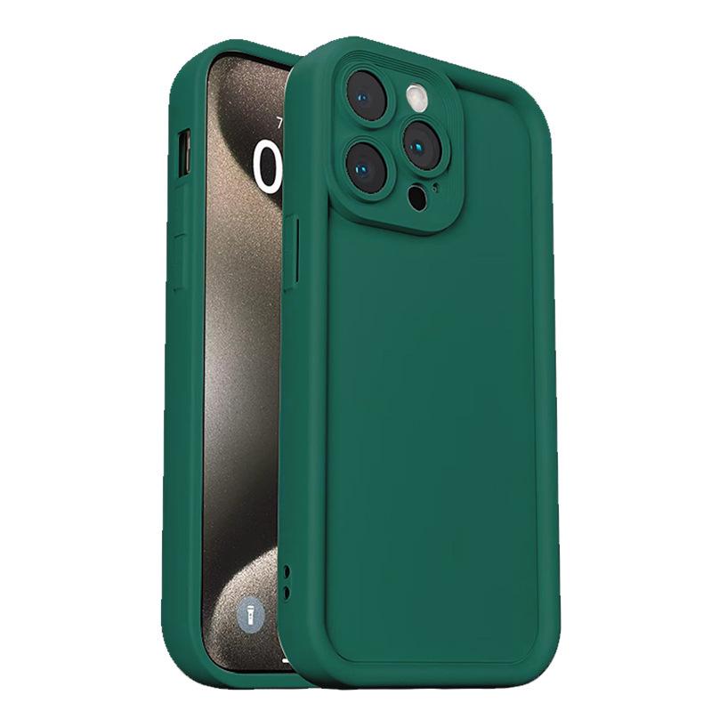 

Suitable for Apple Phone Cases, A Stepped Color TPU Protective Case with Grooves, Thickened Anti-drop Soft Rubber Shell iPhone15 PROMAX