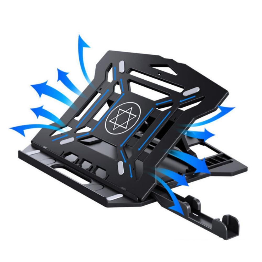 Folding Bracket Laptop Cooling Bracket Black White Notebook Computer Holder  Lifting Function