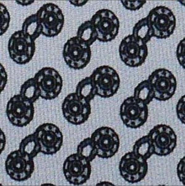Dunhill COG Repeat Light DU21RPTP1C0450R Tie, Approx. 8cm, Blue,