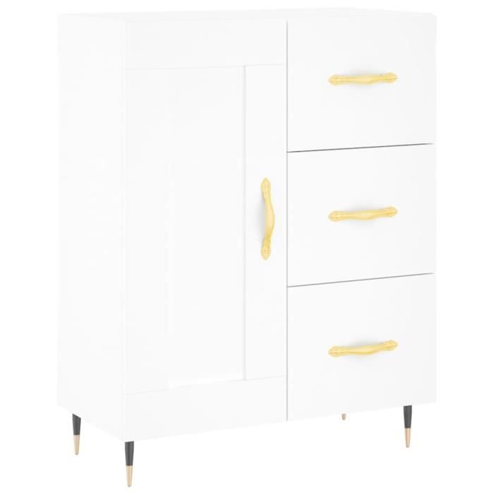 VidaXL Buffet blanc 69,5x34x90 cm bois d'ingénierie 830236