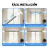 Adjustable Bathroom Curtain Rod Tube Expandable From 110-200 Cm