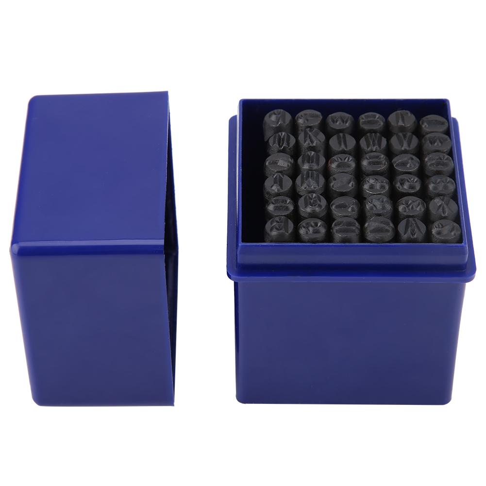 36pcs set 5mm Steel Alphabet Letter & Number Stamp Punch Die Tool Kit
