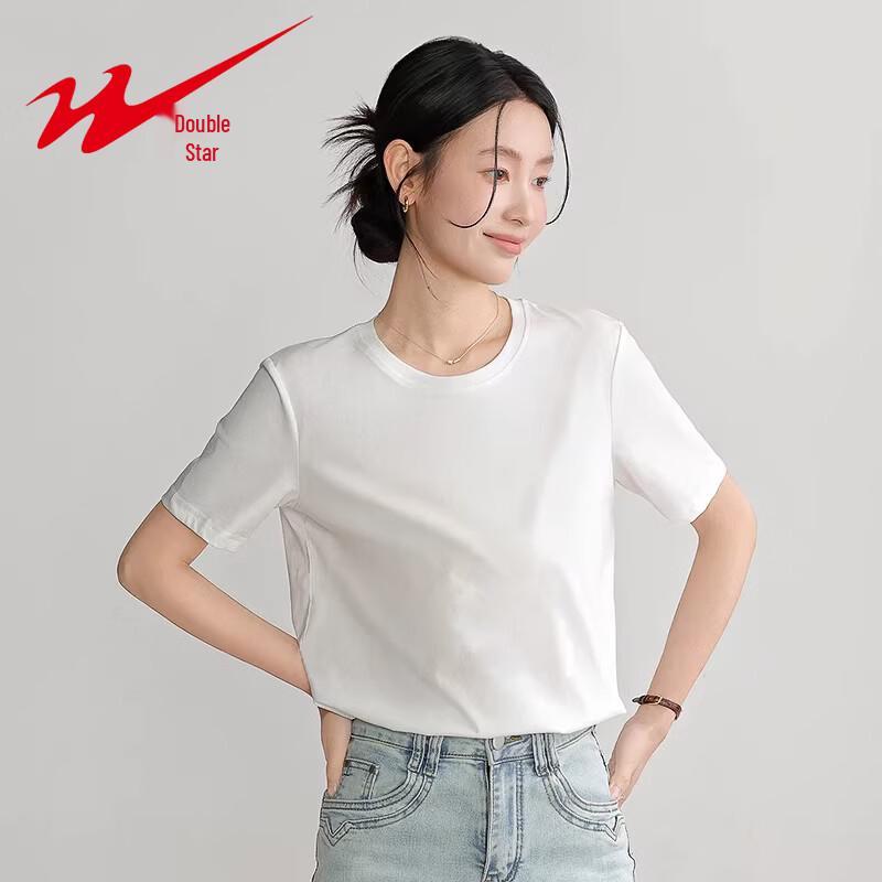 Shuangxing Women's Cotton Crew Neck T-Shirt