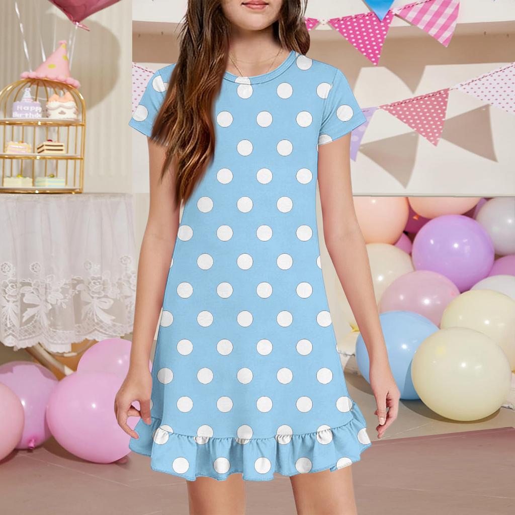 Girls' Pocket Dress - Short Sleeve Loungewear