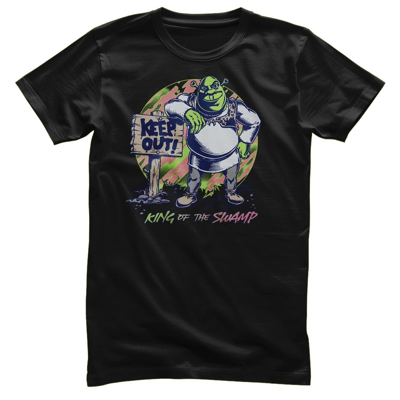 King Of The Swamp Men s T-Shirt KEEP OUT Officially Fired Shrek- XXXXL