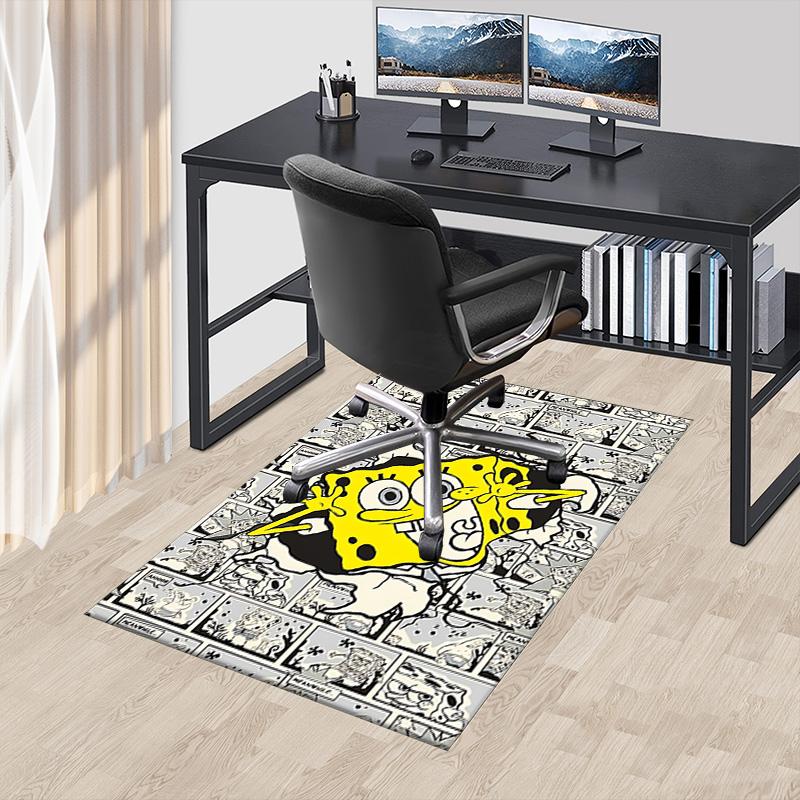 Spongebob Comic Adventure Carpet For Playroom Bedroom Living Room Sofa Home Decorkids Game Area Rug Nonslip Floor Mat