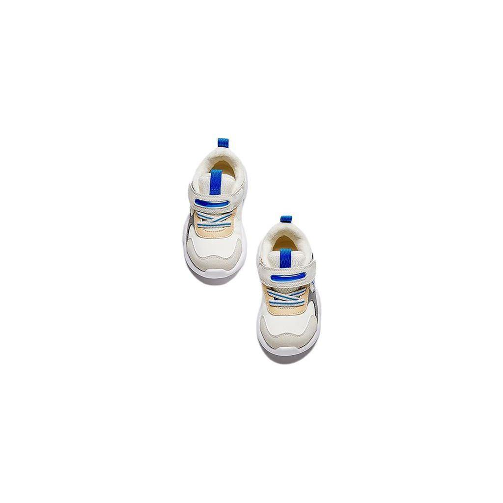 Anta Comfortable Thick Sole Non-Slip Wear-Resistant Warm Low-Top Kids Running Shoes Baby Sneakers Ivory-White Gray A312340005-3