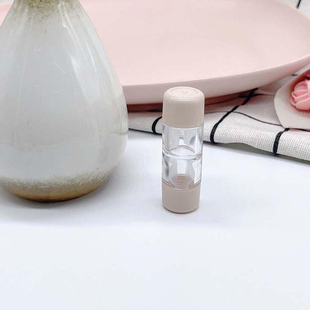 Transparent Mini Capsule Shape Contact Lens Container Lenses Box Storage Eye Care Contact Lens Case