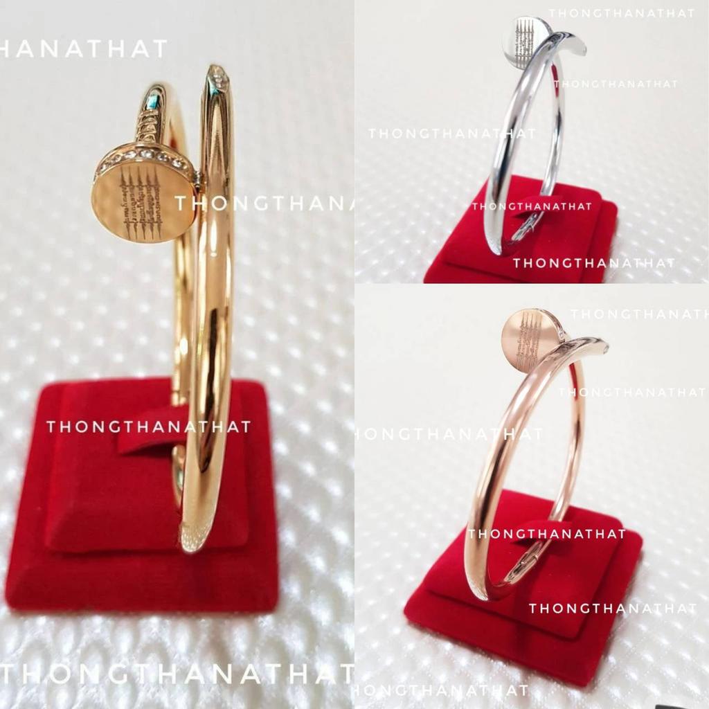 Hinduism Nail Head Bracelet Rhinestone Ganesha Five Row Yantra Sak Yant Tattoo Powerful Success Amulet Jewelry Vintage Protect Health Lucky Rich