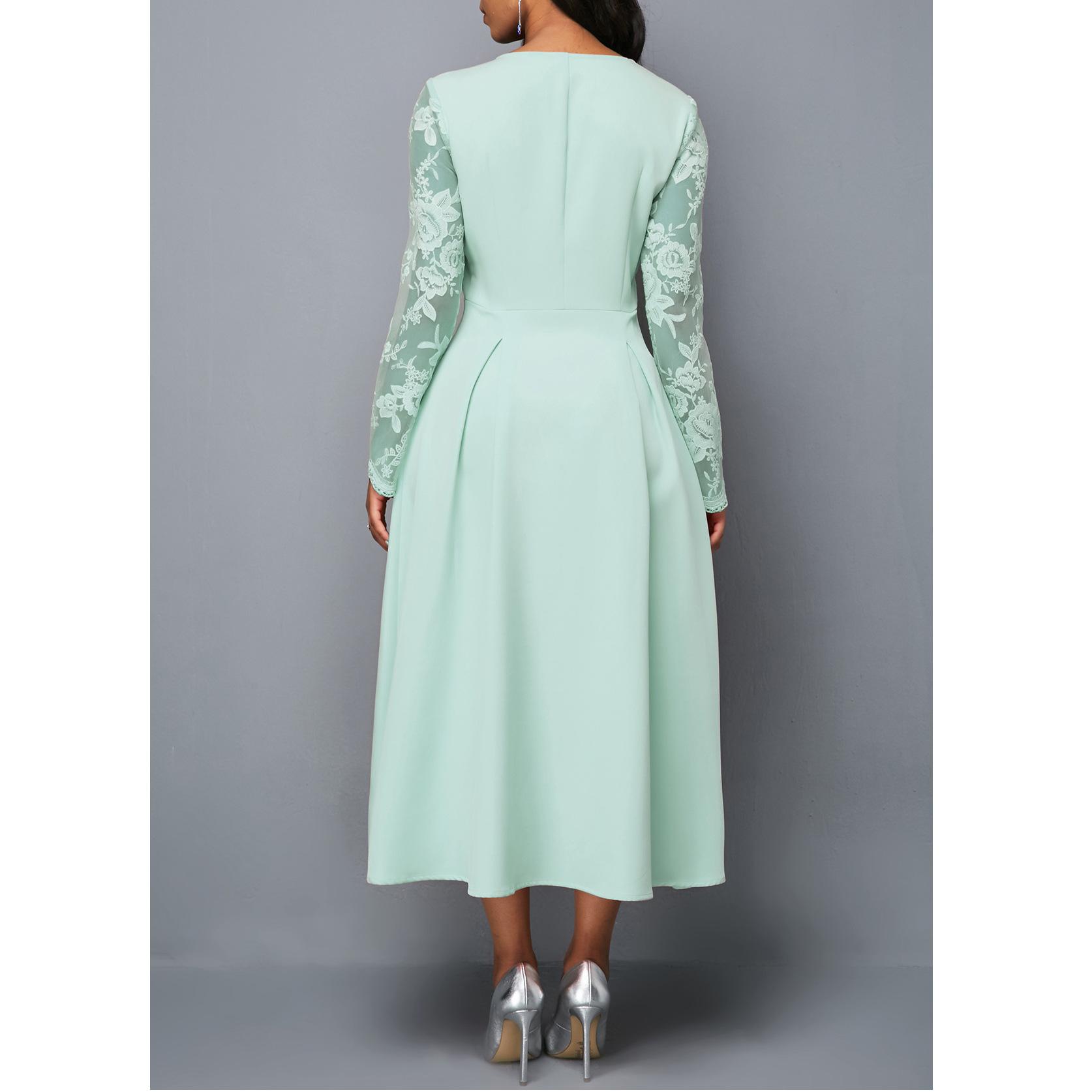 Женское элегантное кружевное шитье на одно плечо — фото 9