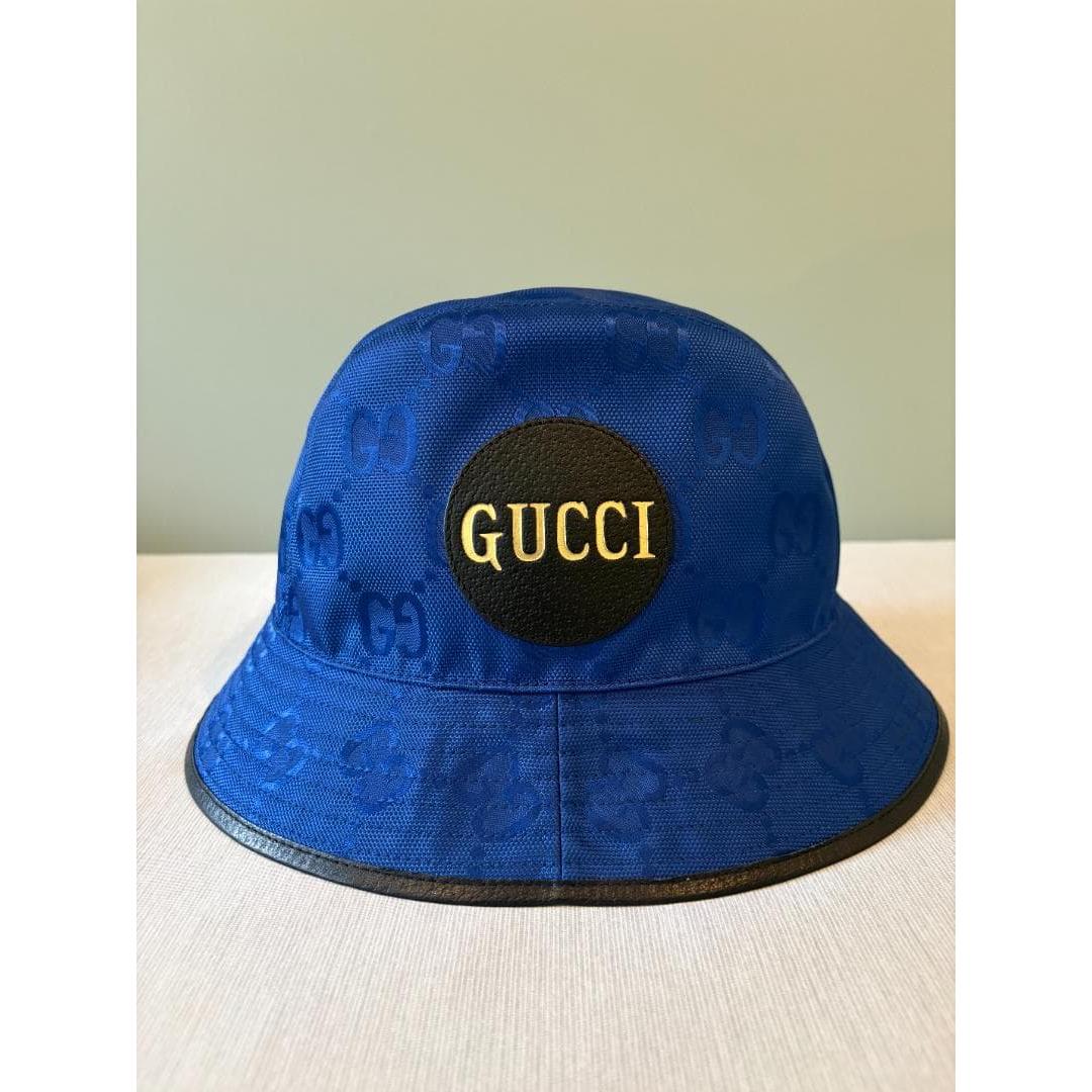 Used [Good Condition] GUCCI Off The Grid Bucket Hat Blue XXL