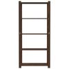 VidaXL 5-Tier Storage Rack Brown 80x38x170 Cm Pine Wood 373396