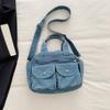 Vintage Denim Women's Bag Large Capacity Stitching Tote Women's Bag