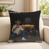Singer RRiley GGreen Cushion Cover Soft Short Plush SkinFriendly Cushion Case for MultiScene Use