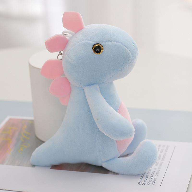 Cute Graceful Dinosaur Stuffed Animal Key Holder Fluffy Plush Bag Charm