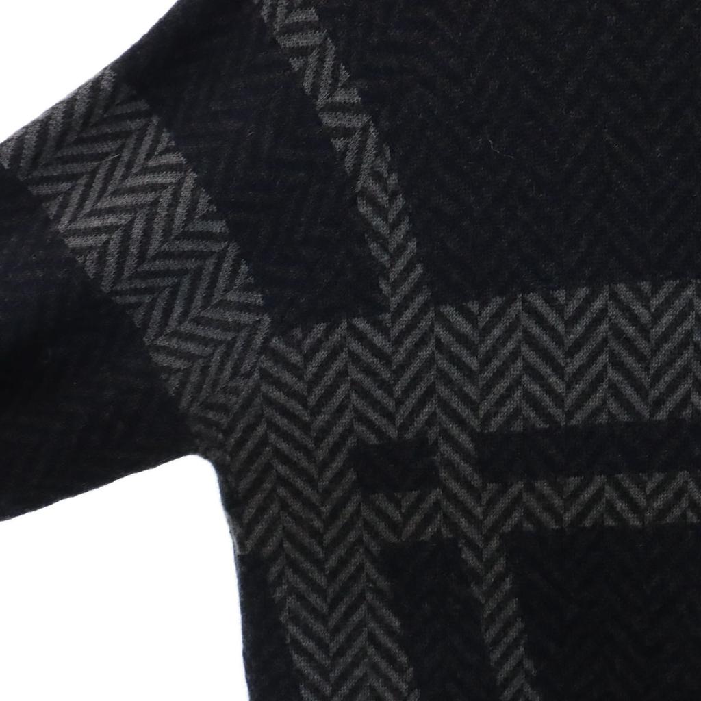 ARMANI COLLEZIONI Long sleeve sweater L Navy gray knit Men's Used