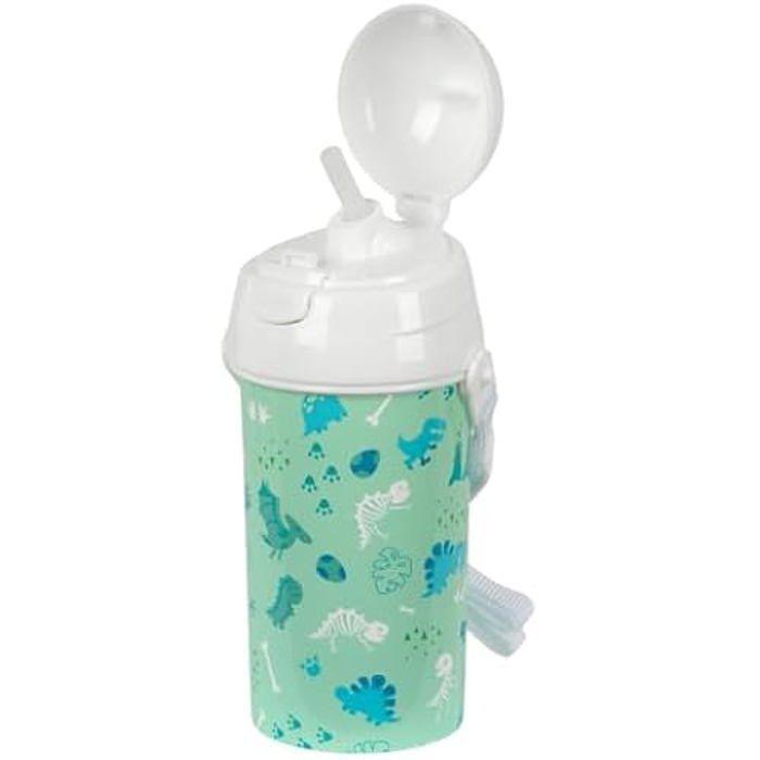 Water Bottle - SAFTA - PREESCOLAR DINO - 500 Ml - Automatic Opening - BPA Free