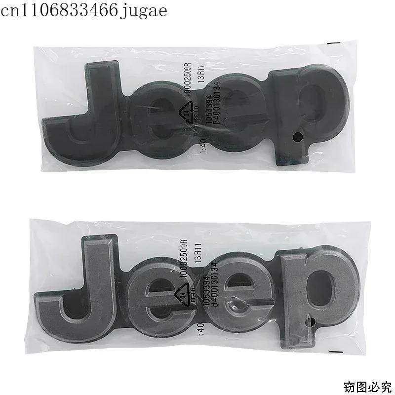 For JEEP Grand Cherokee Compass Wrangler Renegade JK JL Patriot Badge Auto Stickers Accessories ABS Car Front Grille Emblem