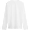Calvin Klein Solid Color Casual Embossed Letter Crew Neck Long Sleeve T-Shirt Men Tops Moonlight-White J326899-YAF