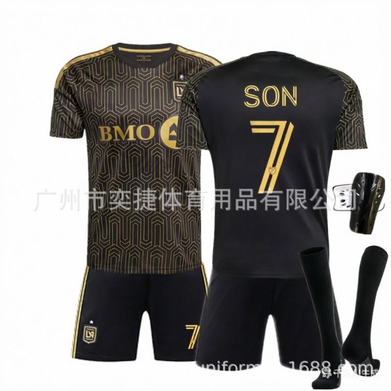 A2627 MLS Los Angeles FC Maillot Domicile Numéro 7 Fourni Par Sun Xinghui Football Enfant Adulte