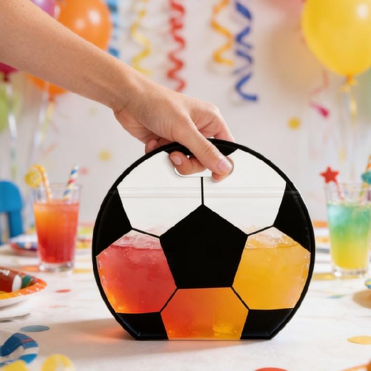 24Pcs Sports Pattern Treat Bags Waterproof Clear Plastic Handheld Gift Bag for Candy Chocolates Small Toy Birthday Treat