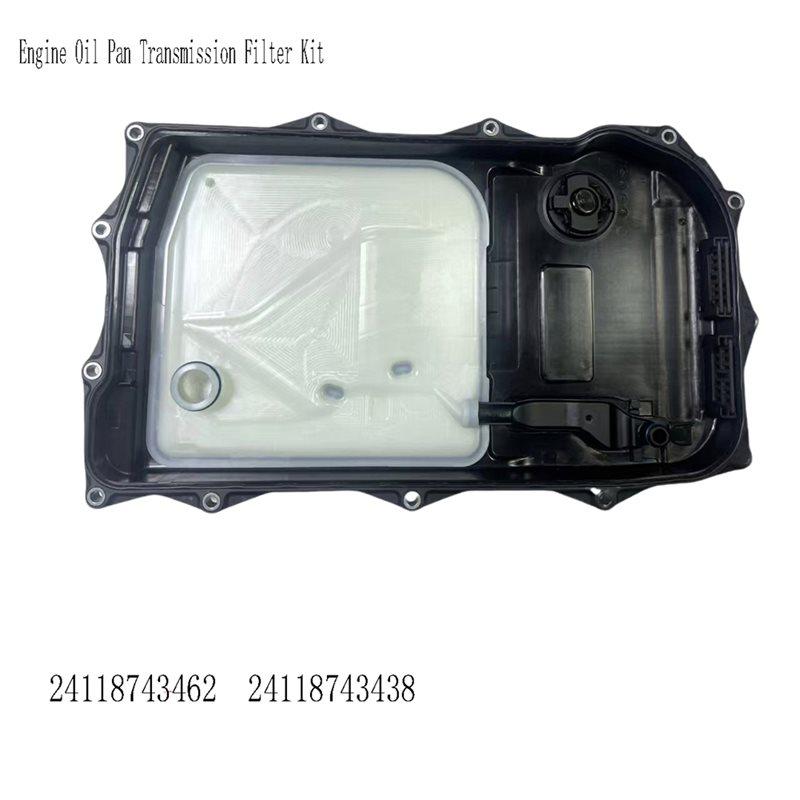 Engine Oil Pan Transmission Filter Kit 24118743462 24118743438 For BMW 2 4 5 6 Series X5 X3 X6 X7 G30 M340i 540I M340i