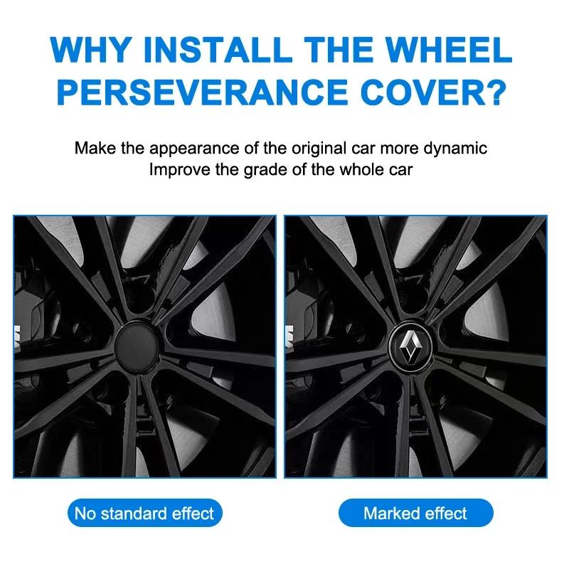 Car Wheel Center Hub Cap Car Rims Dust-proof Cover Hubcaps For Renault Koleos Clio Laguna 2 Megane 2 3 Duster Logan Accessories