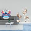 Acrylic Swan Reindeer Sculpture Tabletop Centerpiece European Cabinet Decoration Bookshelf Office